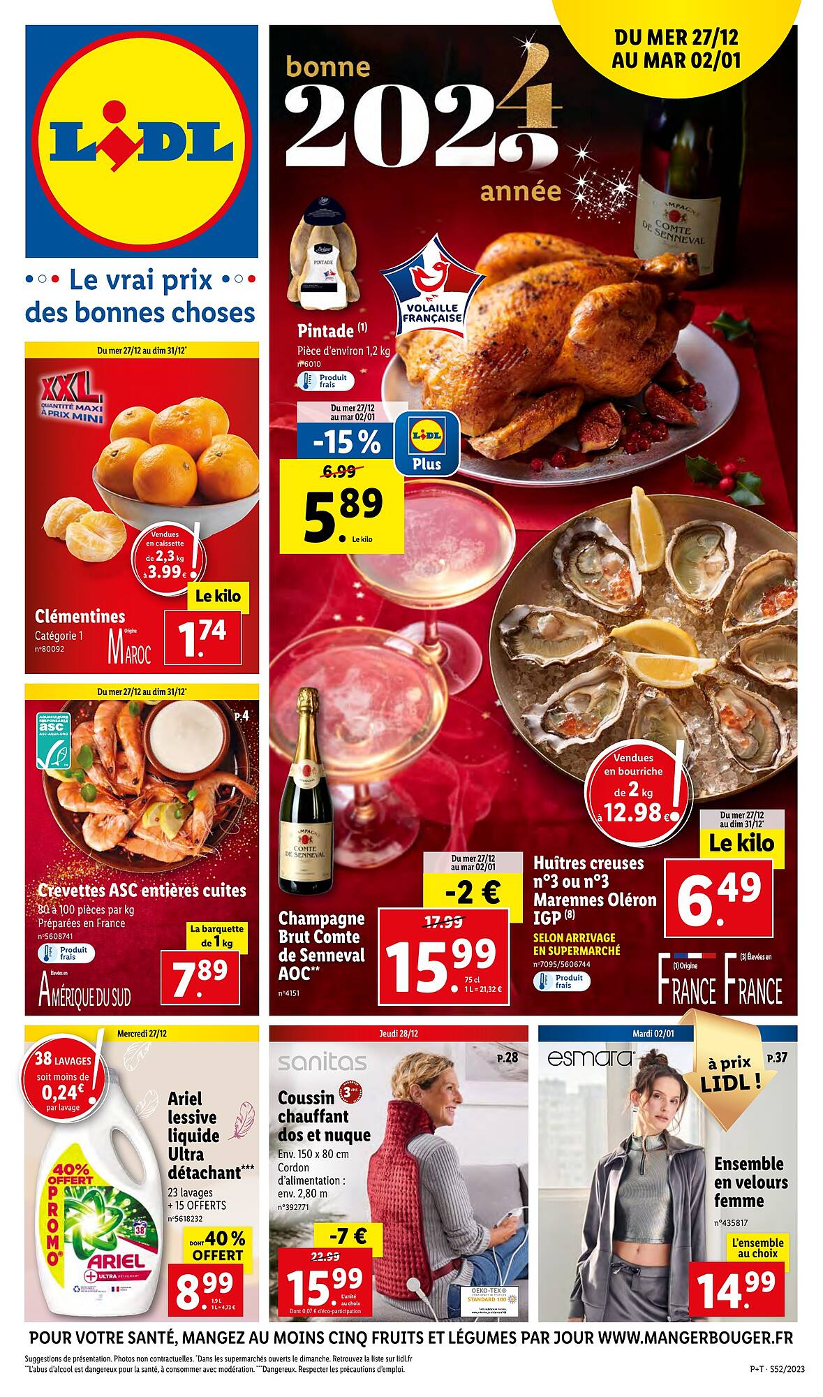 Les Offres À Ne Pas Rater Bonne Année 2024 Dans Le Catalogue Lidl En