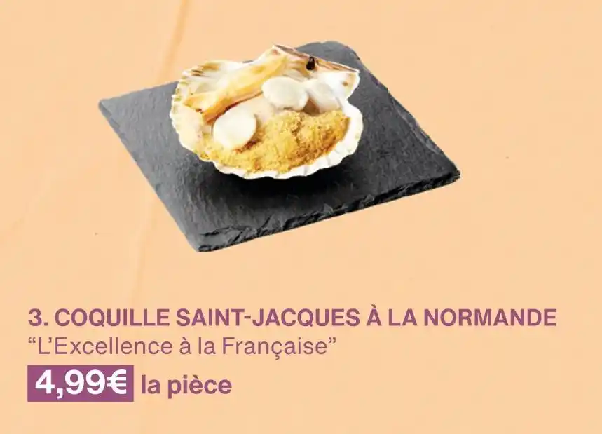 COQUILLE SAINT-JACQUES À LA NORMANDE