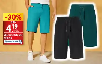 Short Molletonné Lidl édition Limitée - Blanc Avec Bandeau Bleu, Taille S, Neuf Avec étiquettes
